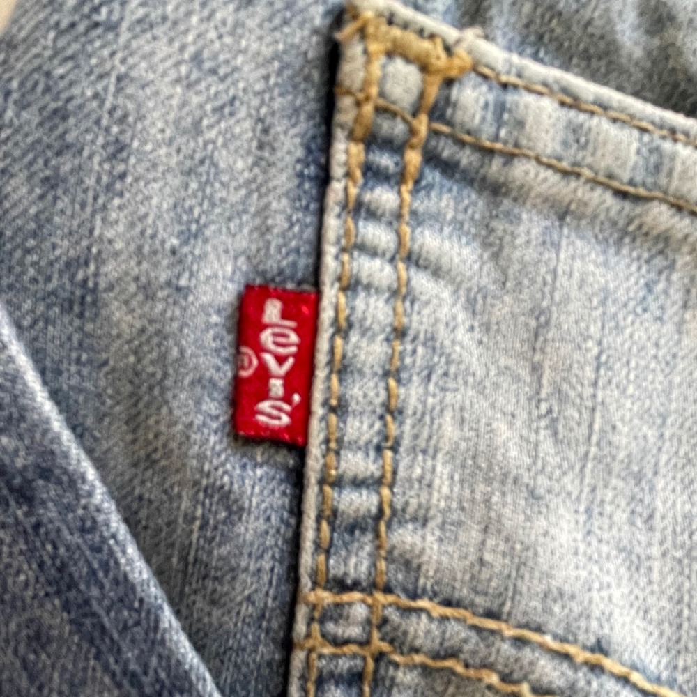 Levi Strauss 511 Skinny Jeans Mens W28 L32 Light‎ Wash Denim Pants - Picture 5 of 15